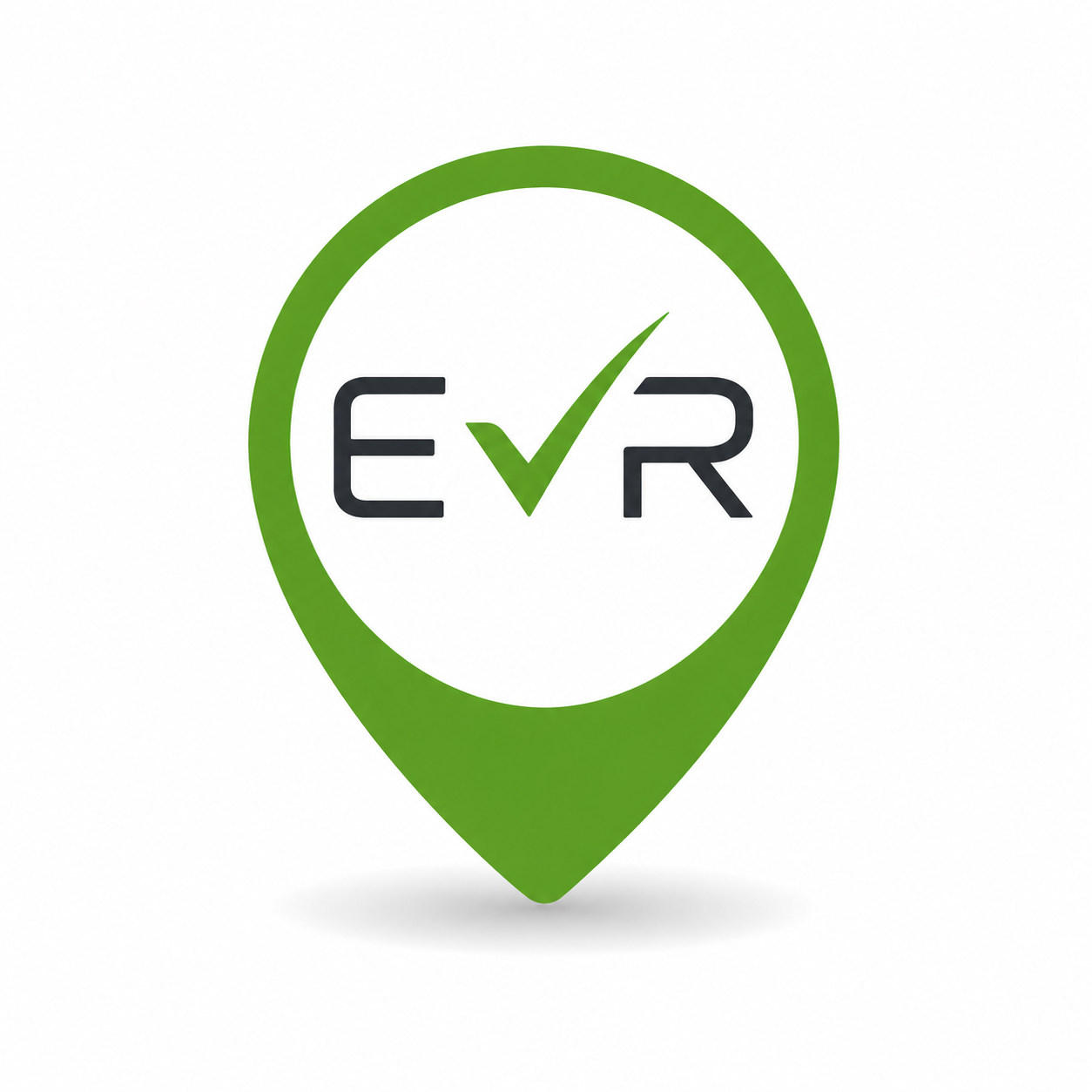 EV Rider location-pin monogram